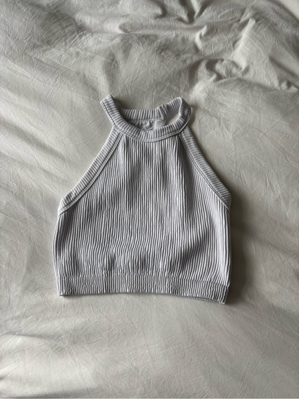 Aerie Real Good Ribbed High Neck Bralette Size Small